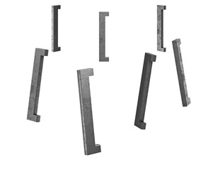 Metallic 3D Alphabet or Letter PNG Images - 7 Views in 1