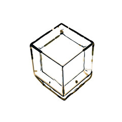 Sketch the color of the lantern design with a transparent background