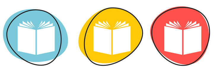Button Banner für Website oder Business: Buch, News oder Zeitung