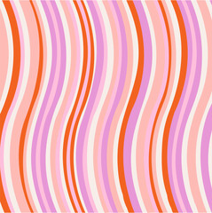 Retro groovy colorful abstract art template set