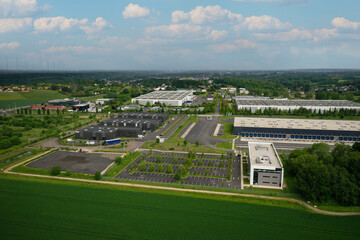 aerial view of an economic activity zone