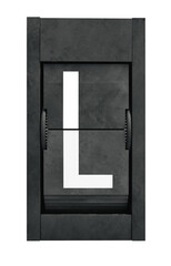 Split - Flap 3D Typography Alphabet PNG Letters