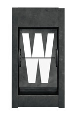 Split - Flap 3D Typography Alphabet PNG Letters