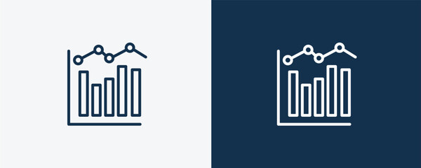 measuring success icon. Outline and vector measuring success icon from business and finance collection. Line and glyph vector isolated on white background. Editable measuring success symbol.