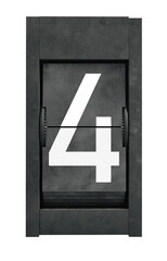 Split - Flap 3D Typography Alphabet PNG Letters