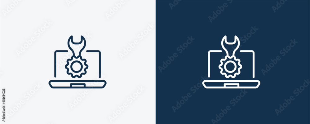 Wall mural seo tools icon. outline seo tools icon from information technology collection. linear vector isolate