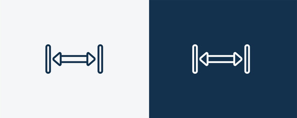 gap icon. Outline gap icon from user interface collection. Linear vector. Editable gap symbol can be used web and mobile