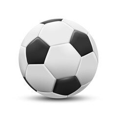 Soccer ball isolated on white background. Vector Illustration.