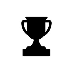 Trophy icon in trendy flat style. Sign design