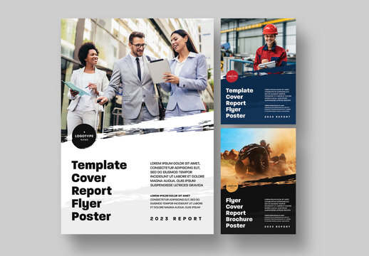 Universal flyer, poster or cover layout with grunge diagonal elements for various events