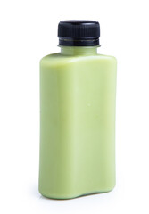 green tea milk isolated on white background