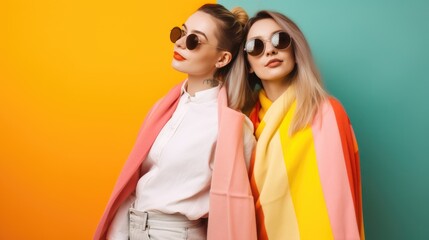 LGBTQIA+ lesbian couple