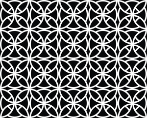 Seamless background of black and white pattern, creative design templates	
