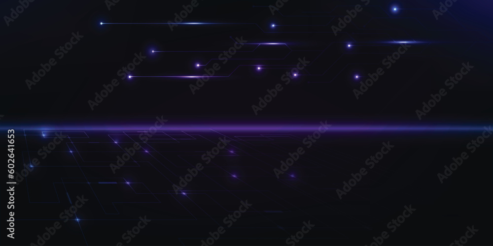 Poster vector illustration of futuristic digital data communication innovation and technology.future techno