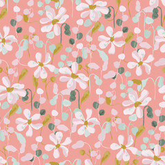 gentle bright tiny flowers pattern For summer print dress