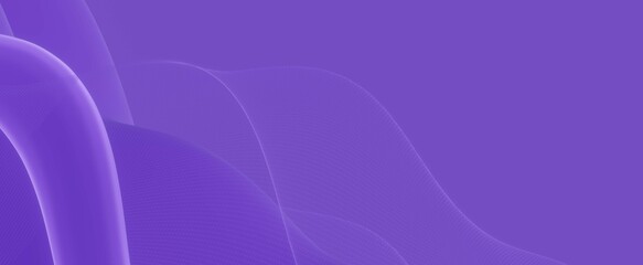 Purple digital grid waves background. Geometric curves with dynamic futuristic 3d render web design and squirming cyber fractals