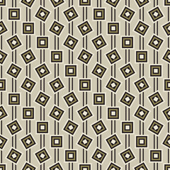 Fototapeta na wymiar Beige, Black and Khaki Geometric Pattern