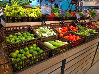 vegetables at the market