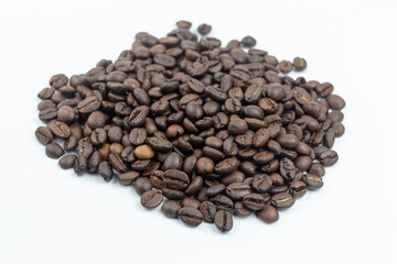 Coffee beans background. Coffee beans texture.