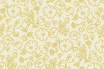 gentle bright tiny flowers pattern For summer print dress