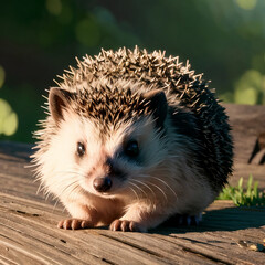 Fototapeta premium ハリネズミ Generative AI