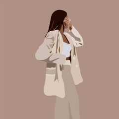 girl in jaket