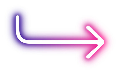 Fototapeta premium Set of Arrow neon