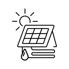 Solaranlage - Solarenergie - Logo - Icon