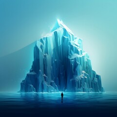 Iceberg Tip: Business Concept. Generative AI