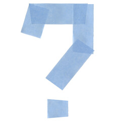 Fototapeta premium Handmade Tape Aplhabet or PNG Letters