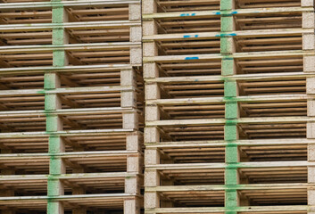 stack of wooden pallets