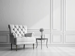 white chair in a room