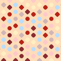 Colorful grunge grid background pattern. Squared halftone vector line illustration - 602652807