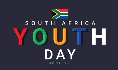 Youth day south africa 16 june. background, banner, card, poster, template. Vector illustration.