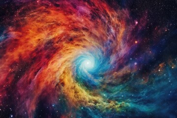 Swirling Galaxy Close-up - AI Generated
