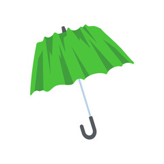 Colorful umbrella icon for rain protection open sun umbrella simple style