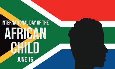International day of the african child. background, banner, card, poster, template. Vector illustration.