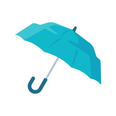 Colorful umbrella icon for rain protection open sun umbrella simple style