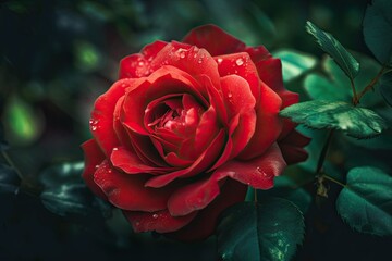 A Generative Show of Love: A Red Rose Bouquet, Nature's Beauty at its Finest: Generative AI