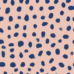 Abstract Dots Modern Hand Drawn Vector Seamless Pattern