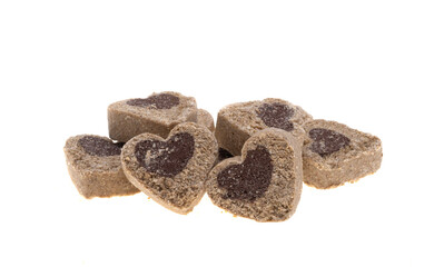 treats for dogs heart isolated