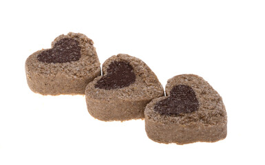 treats for dogs heart isolated