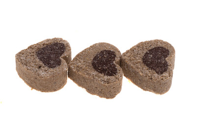 treats for dogs heart isolated