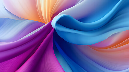 Abstract design wallpaper, organic and flowing patterns strong colorful shapes complex background material