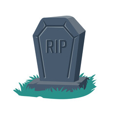 cartoon gravestones of the dead The crucifix on the grave halloween night horror