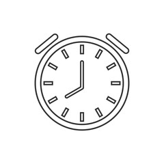 clock Icon Vector. Simple flat symbol. Illustration pictogram