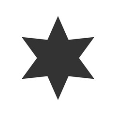 black star - star icon vector Icon