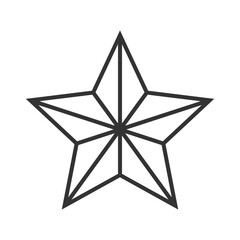 Obraz premium black star - star icon vector line Icon