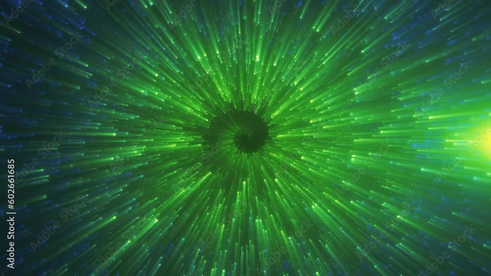 Poster abstract color changing hypnotizing energy magical bright glowing spiral swirl particle tunnel with 