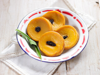 Kue Lumpur Labu Kuning, Indonesian traditional cake made from pumpkin, flour, coconut oil and eggs